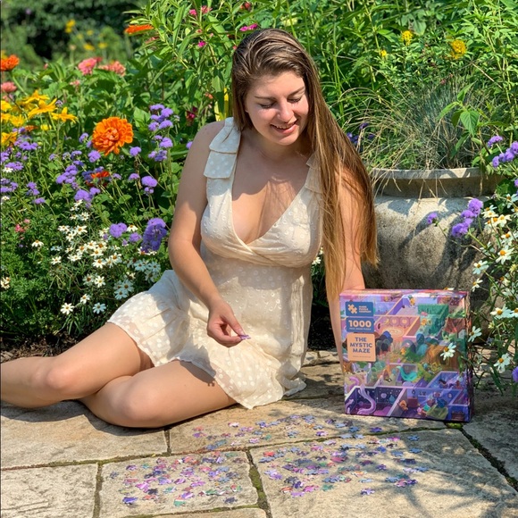 Altar’d State Cream Dress MEDIUM - Picture 2 of 2